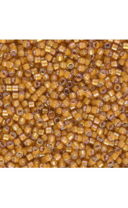 Miyuki delica Beads 11/0 - White lined topaz ab DB-1778